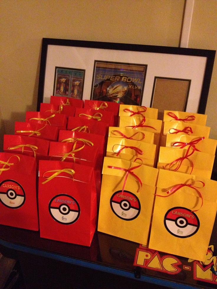 Pokemon Party Favor Bag