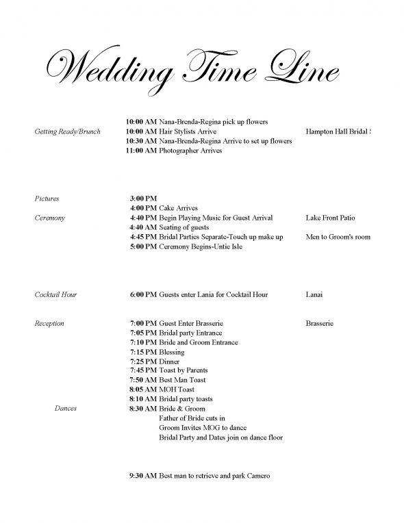 wedding day