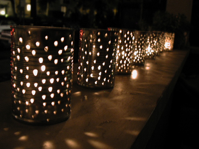 tin lanterns party lights