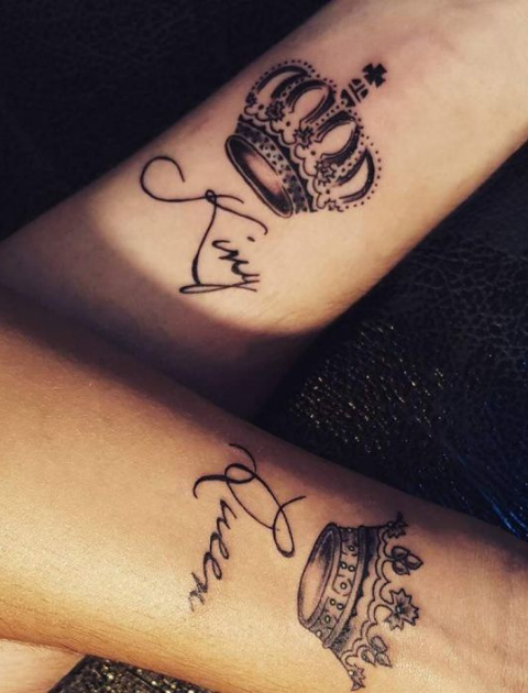 Couple Tattoo Ideas, Couple tattoo, Matching tattoo, His and Hers Tattoo, Marriage tattoo, Matching couple tattoo, Couple tattoo designs, Couple tattoos small, Best couple tattoos, Unique couple tattoos