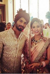 wedding look - Mira Rajput and Shahid Kapoor Wedding Look