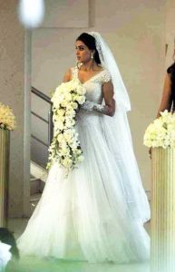 wedding look - Genelia D’Souza and Riteish Deshmukh Wedding Look