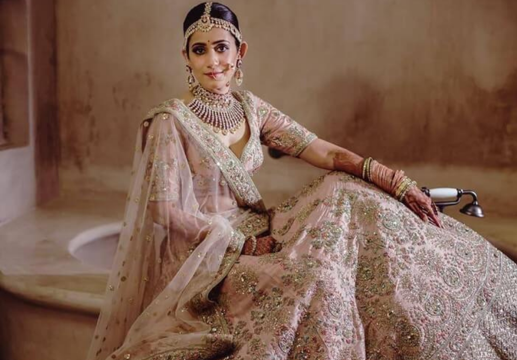 Buy Grey Silk Wedding Wear Zardosi Work Lehenga Choli Online From Wholesale  Salwar.