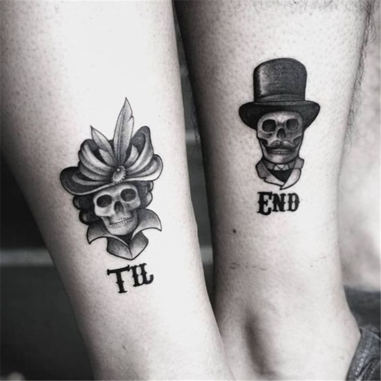 Skull Couple Tattoos