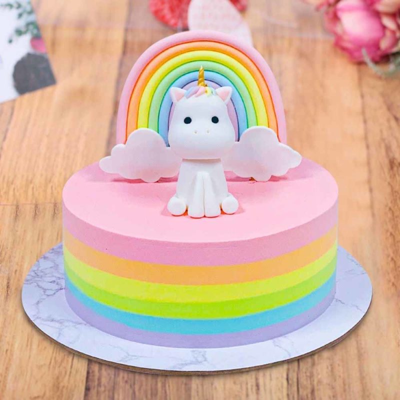 Unicorn Themed Birthday Party - Cake