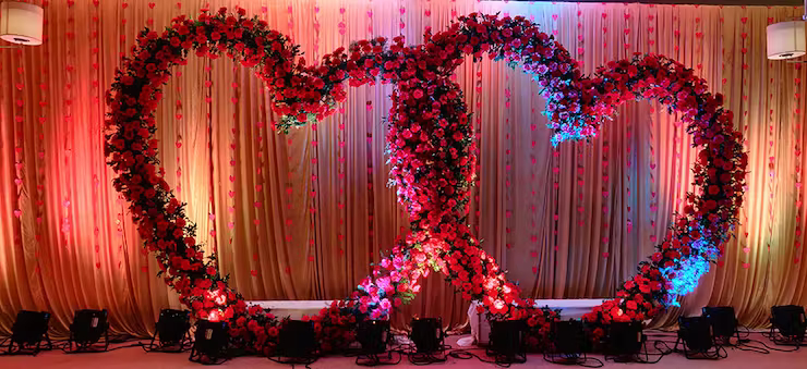 Engagement Stage Decoration - heart