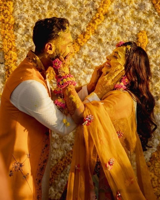 Unseen photos from Hansika Motwani's Haldi ceremony is all about happiness!  | Times of India