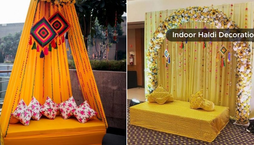 featured image - indoor haldi decoration