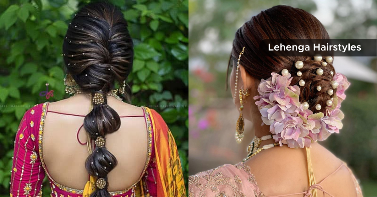 10 Lehenga Hairstyle Designs - Fashion Bazar Blog