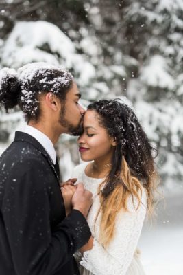 Post wedding photoshoot in winter