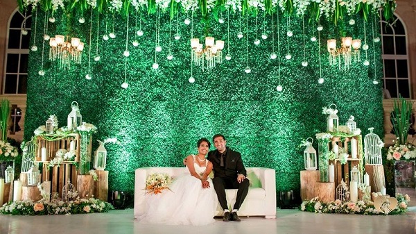 Engagement Stage Decoration - rustic