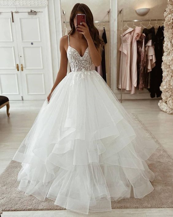 Bridal Gown | Bridal gowns, Gowns, Kids frocks