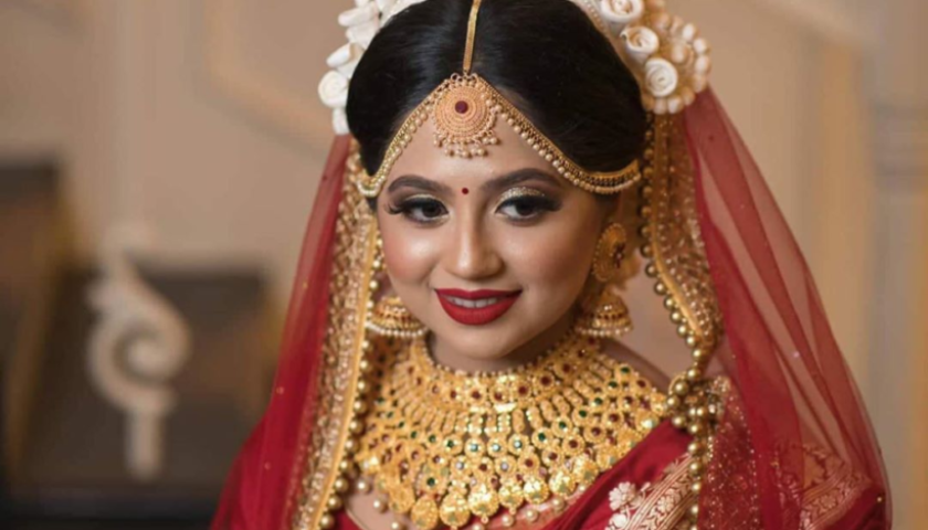 Female Bridal Makeup Hairstyle And Saree Draping at best price in Hyderabad
