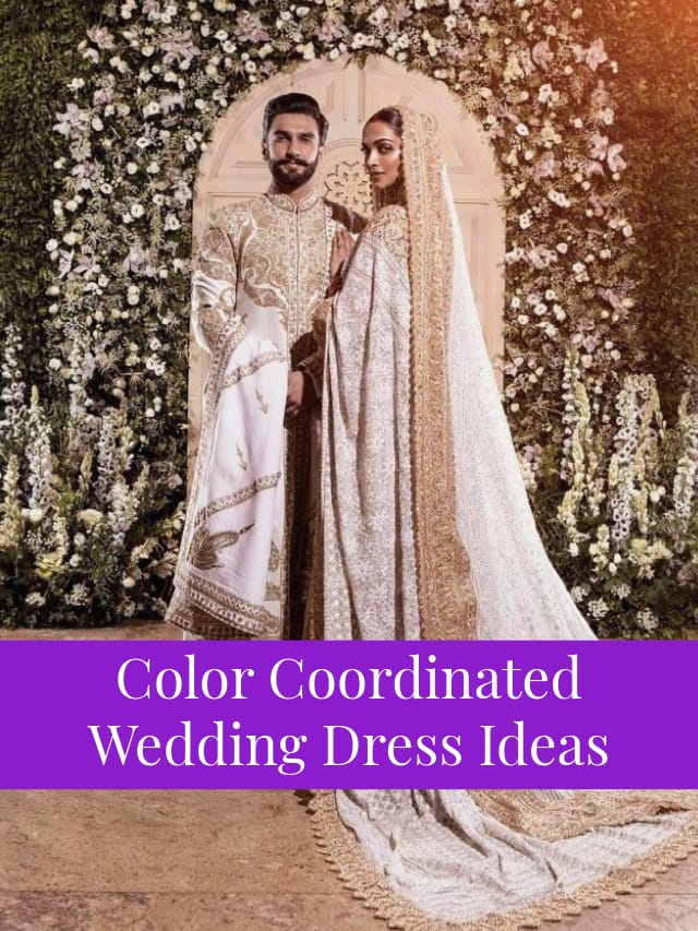 Color Coordinated Wedding Dress Ideas for the Couple