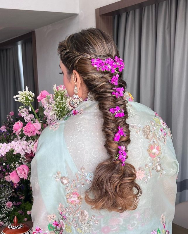 bougainville braid - bridal hairstyles