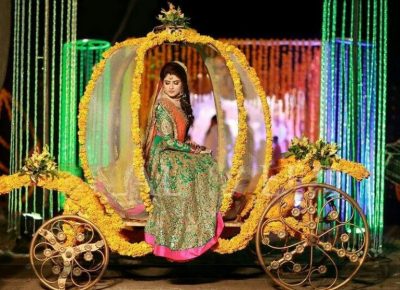 enter in a chariot - bridal entry
