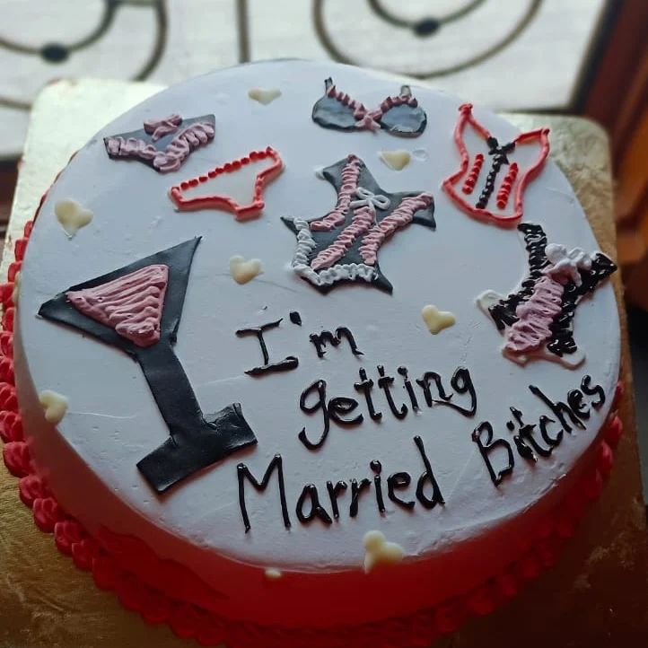 Bride to be Cake - cheeky