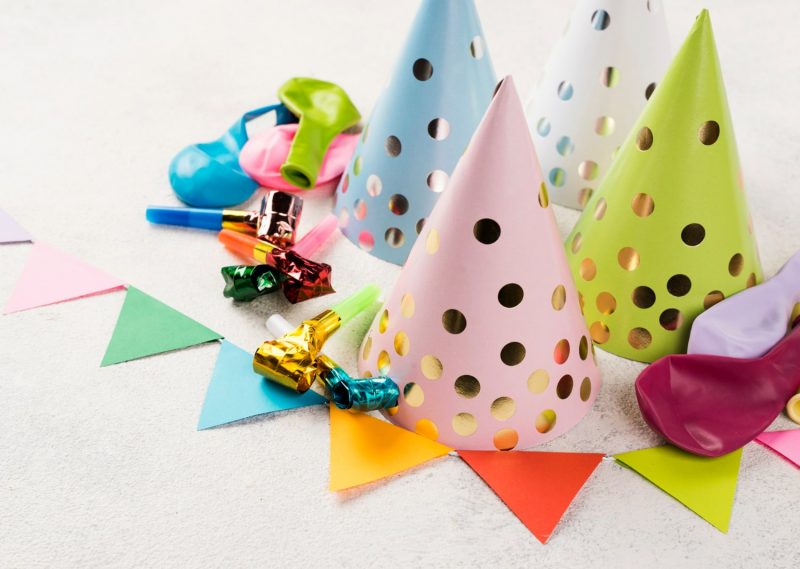 Simple Birthday Decoration at Home - cones
