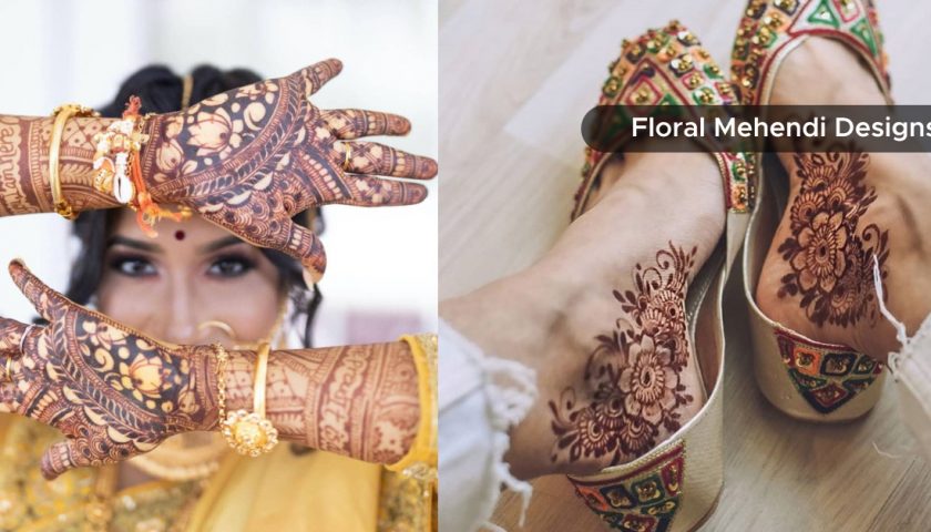 featured image - Floral Mehendi Designs
