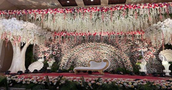 floral overdose - Flower Wedding Stage Decoration