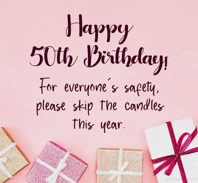 50th Birthday Wishes - funny wishes