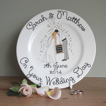 gift ideas for birthdays and weddings - plate