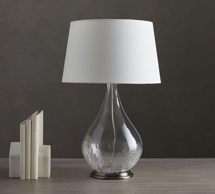 Diwali gift ideas - Crackled Glass Table Lamp