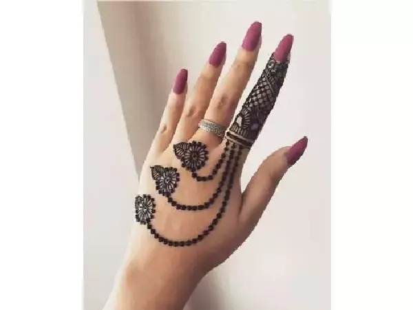 New Bracelet with ring Mehndi design || Back hand mehndi design ||  Dollyarts|| - YouTube