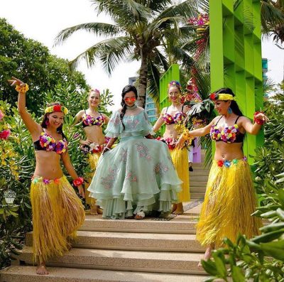 hawaiian dancers entry - bridal entry