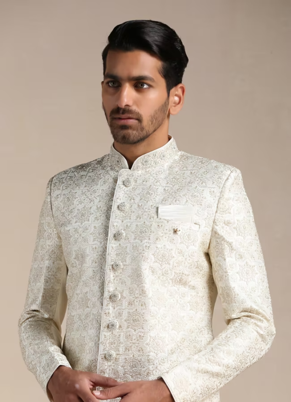 White Sherwani for Groom: 15 Unique Ideas to Elevate Your Look!