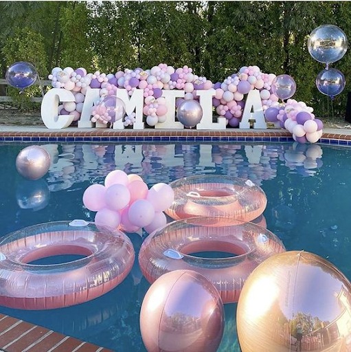 Simple Birthday Decoration at Home - pool decoration