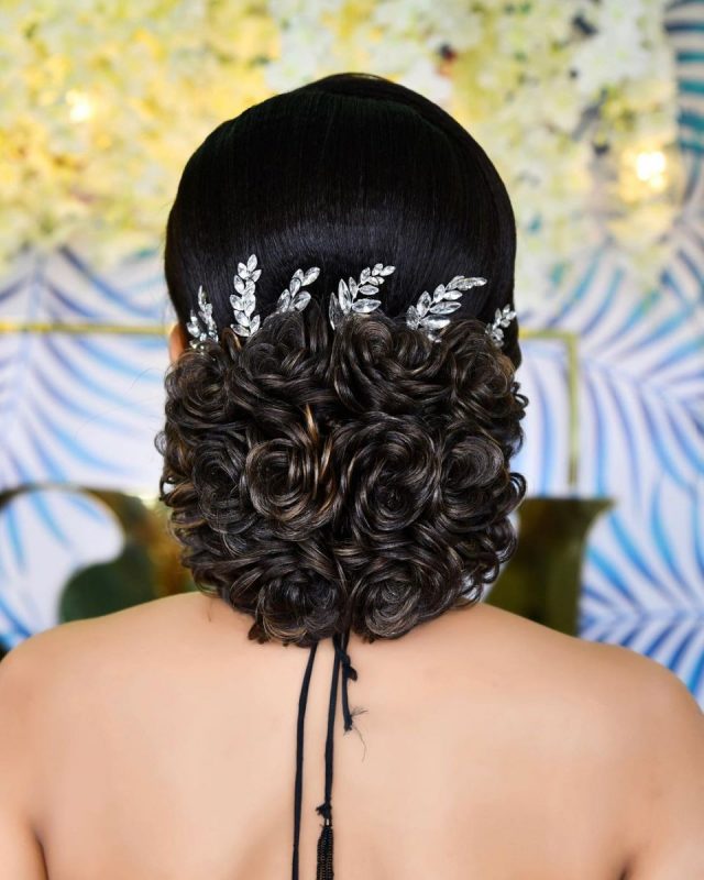 Front South Indian Bridal Hairstyle - rosy 