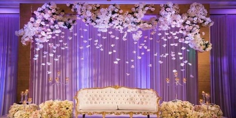 serene romance - Flower Wedding Stage Decoration