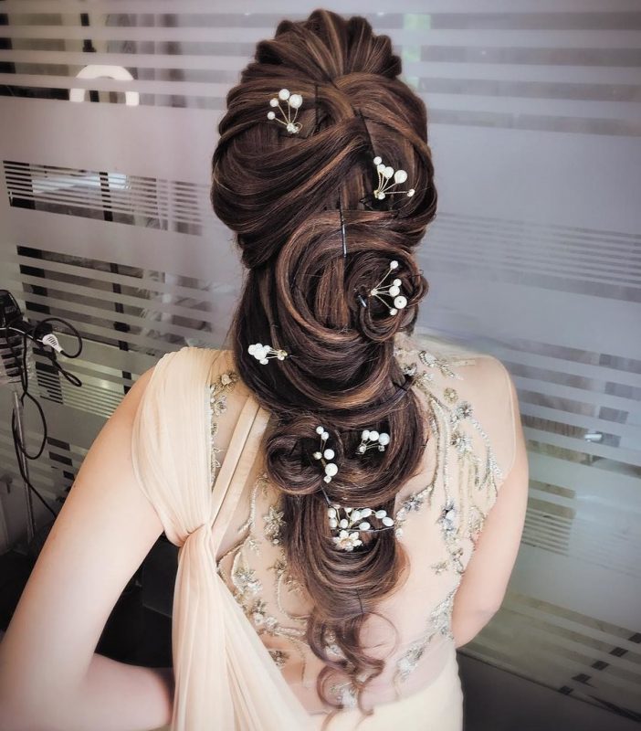 swirl pattern - Reception Hairstyles