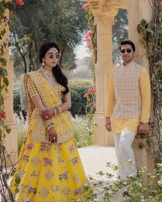 traditional coordination - haldi outfits