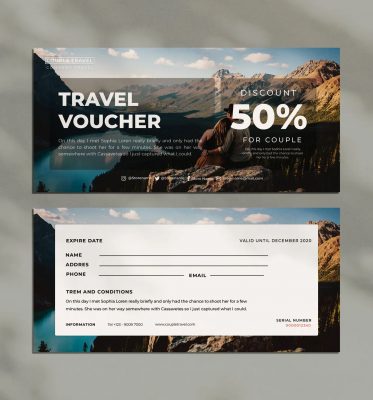 travel voucher to gift your friend for his/her wedding