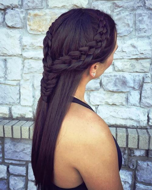 two braids in one plait - French Braid Hairstyles