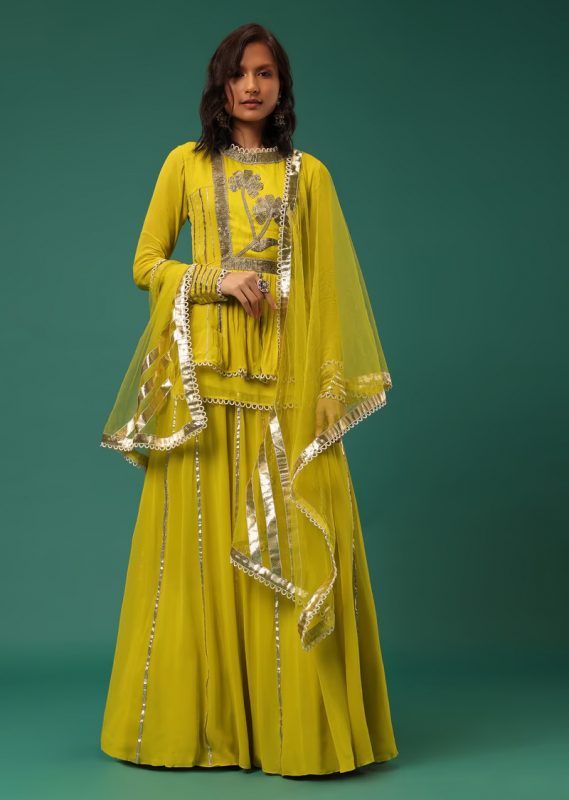 yellow lehenga - Designer Lehengas For Bridesmaids