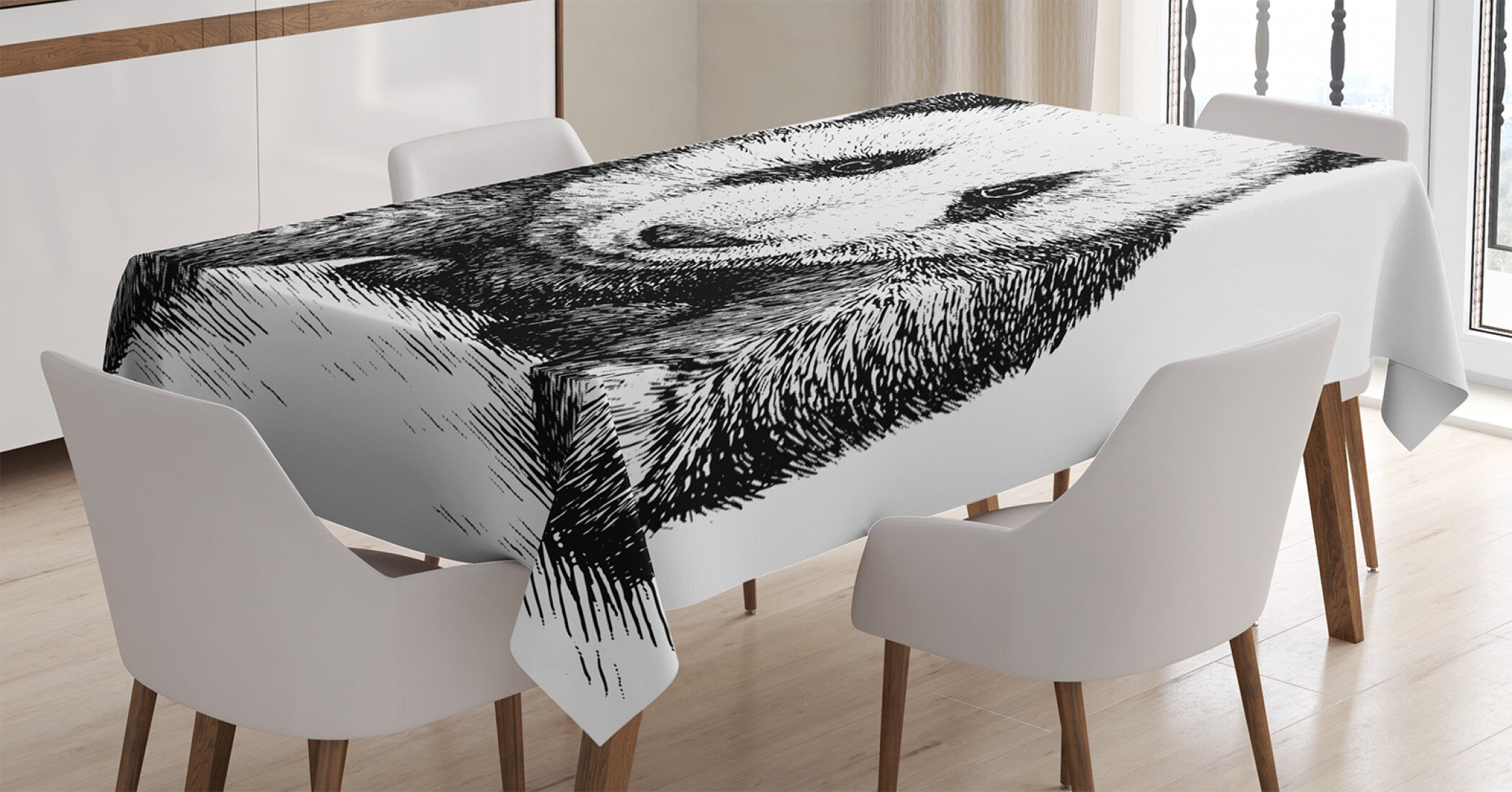 Fur Styled Table Cloth