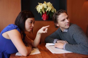 Don't poke your nose in Other peoples conversation.