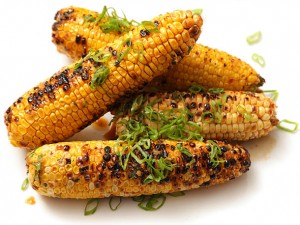 Grilled Corn with Masala Chat