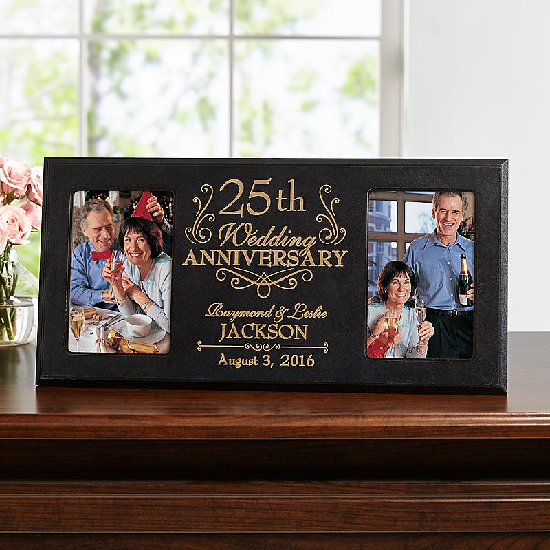 wedding anniversary gift then and now frame