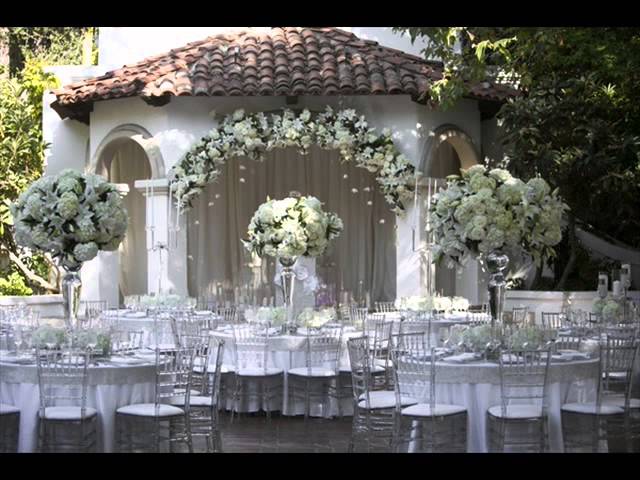 white rose wedding prop