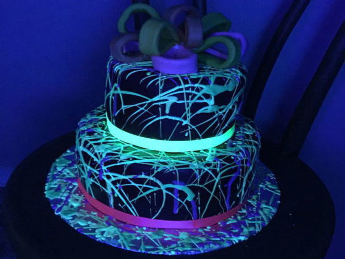 neon cake