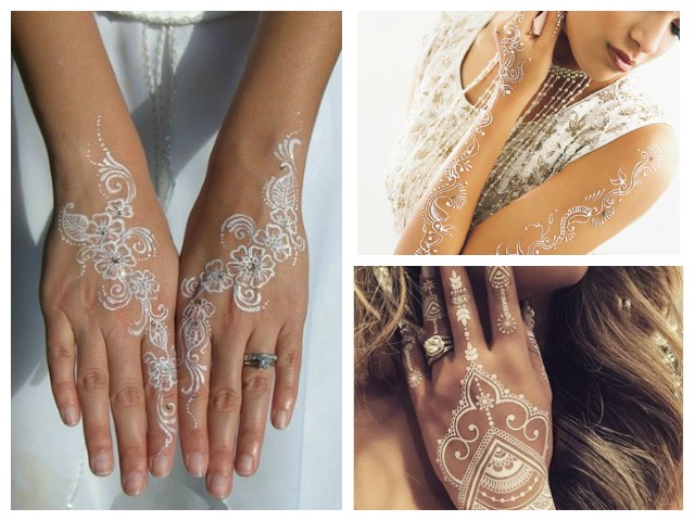 bridal mehendi trendy bridal mehndi design- white henna, mehendi dijain