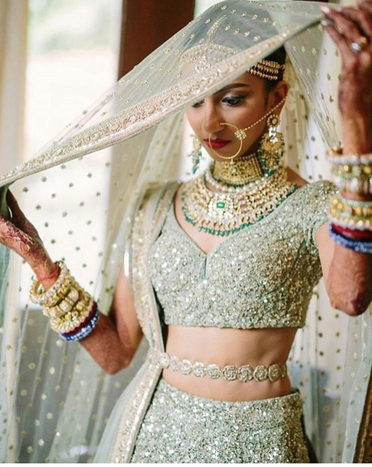 trending colors in bridal wear dresses, colors for bridal dresses