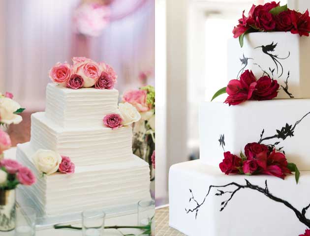 Modern Minimalist, reception cake, engagement cake ideas, Different Types of Cakes with Pictures, 