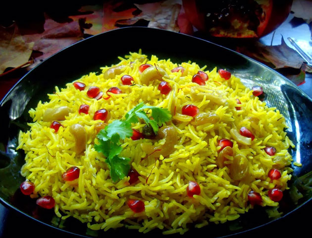 Best Indian Wedding DIshes Main Course: Zafrani Pulao