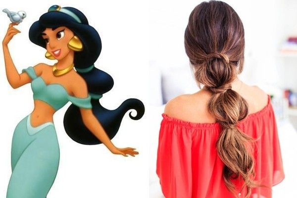 Jasmine from Aladdin Type Hairstyle