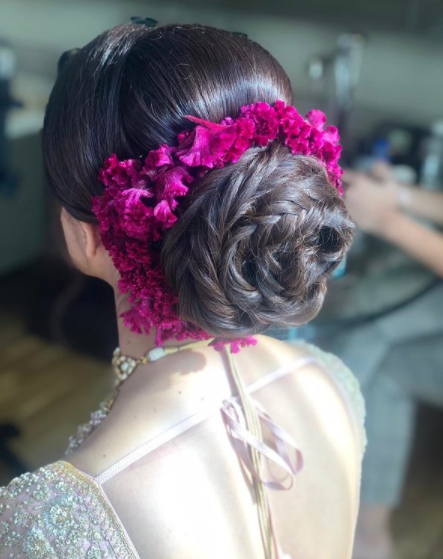 Velvet Flower Accessorize Bun